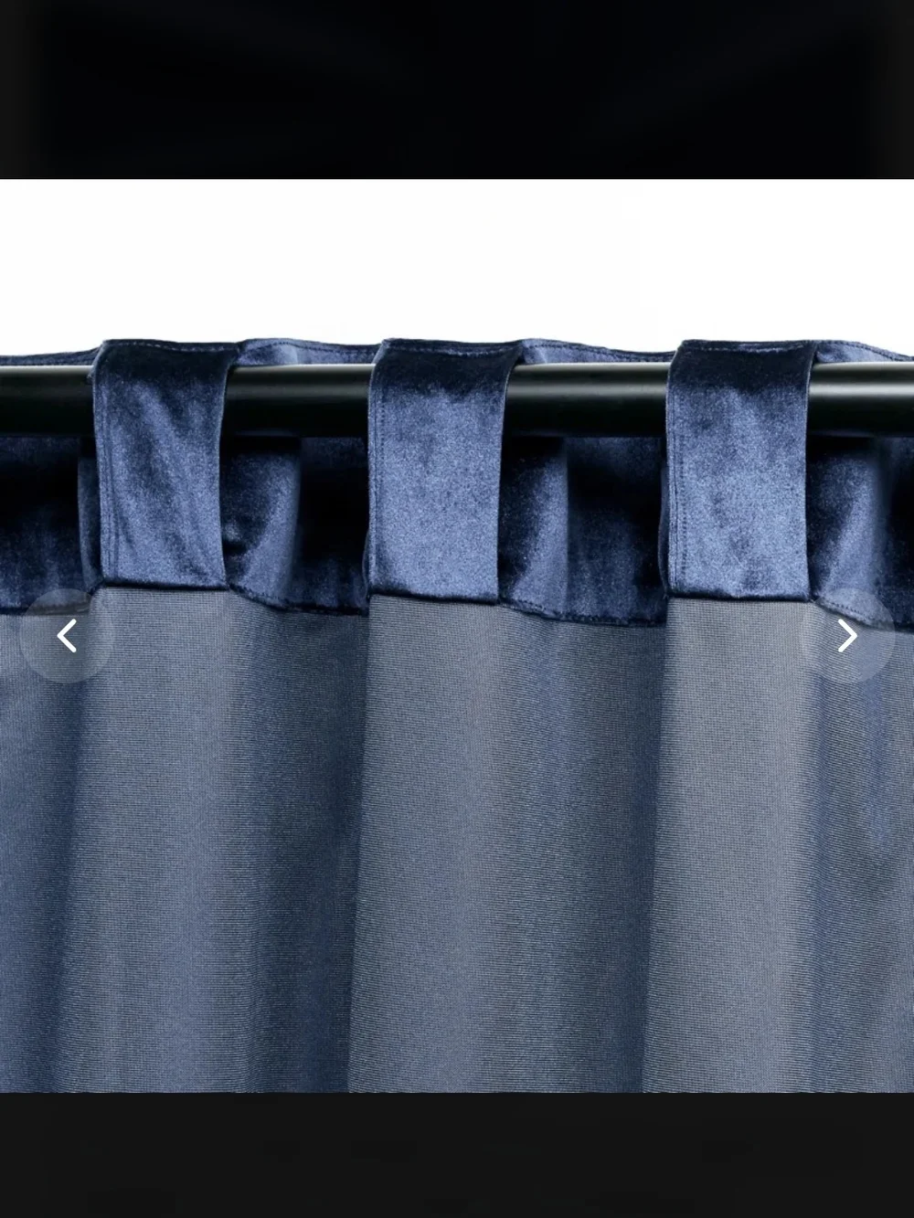 Velvet Room Dark Blue Blackout Curtains